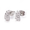 304 Stainless Steel Puppy Jewelry Sets SJEW-F208-06P-5