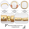 2Pcs 2 Style Brass Tube Bag Frames FIND-CA0007-08-4