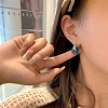 DIY Gemstone Beaded Hoop Earring Making Kits DIY-SW0001-06-8
