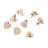 Ion Plating(IP) 304 Stainless Steel Stud Earring Findings LS-STAS-I183-02B-RG-1