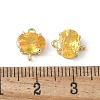 Brass Pave Cubic Zirconia Connector Charms KK-F892-53G-08-3