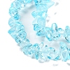 Spray Painted Transparent Glass Beads Strands GLAA-P060-01B-02-3