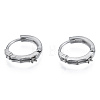 304 Stainless Steel Hoop Earrings Findings STAS-N092-189-2