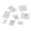Fashewelry Rectangle Cardboard Earring Display Cards CDIS-FW0001-05-2