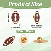 10Pcs Sports Enamel Pins JEWB-SC0002-01-2