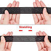 Polyester Non-Slip Silicone Elastic Gripper Band SRIB-WH0006-22A-01-3