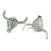 Bohemian Synthetic Turquoise Cattle Pendants FIND-Z112-01AS-01-2