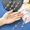 6Pcs Heart Key Alloy Pendant Decorations HJEW-YW00392-5