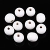 Spray Painted Round Natural Schima Wood Beads WOOD-A018-8mm-30-1