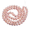 Electroplate Transparent Glass Beads Strands LS-EGLA-N002-46-H02-2