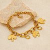 Valentine's Day 304 Stainless Steel Charm Bracelets FS-WGE53E0-04-2