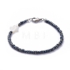 Glass Seed Bead Beaded Bracelets BJEW-JB05255-05-1