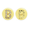 Brass Micro Pave Clear Cubic Zirconia Beads KK-T030-LA843-BX3-3