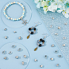 300Pcs 5 Styles CCB Plastic Tube Bails CCB-DC0001-19P-4