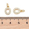 SHEGRACE Brass Micro Pave Clear Cubic Zirconia Pendants XGRQ29684-394G-O-3
