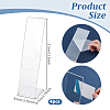 4Pcs Acrylic L Shaped Table Desktop Sign Display Stand ODIS-OC0002-02-2