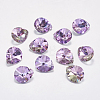 Faceted K9 Glass Rhinestone Charms RGLA-F053-E-001VL-1