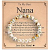 Round Handmade Floral Porcelain & Resin Beaded Stretch Bracelets for Women QO2336-4-1