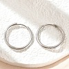 Tarnish Resistant 202 Stainless Steel Huggie Hoop Earrings EJEW-F111A-20mm-P-3