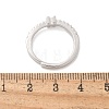 S925 Sterling Silver Adjustable Letter Rings for Women RJEW-M068-01P-H-3