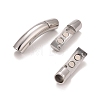 Column 304 Stainless Steel Magnetic Necklace Clasps STAS-O035-10B-2