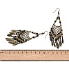 Vintage Bohemian Tassel Alloy & Resin Beaded Chandelier Earrings LS-EJEW-G466-03AB-3