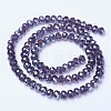 Electroplate Glass Beads Strands EGLA-A034-T1mm-B13-2
