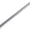 Tarnish Resistant 304 Stainless Steel Curb Chains CHS-P002-08P-0.6MM-1
