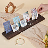 3-Slot Wooden Earring Display Stands ODIS-WH0029-60-3