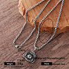 304 Stainless Steel Sports Pendant Necklaces for Men DC6547-3-1