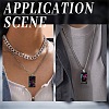 24Pcs 6 Style Printed Opaque Acrylic Pendants SACR-SC0001-13-5