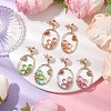 Alloy with Glass Stud Dangle Earring EJEW-TA00527-2