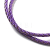 Polyester Cord Braided Bracelet Makings MAK-L043-03G-04-2