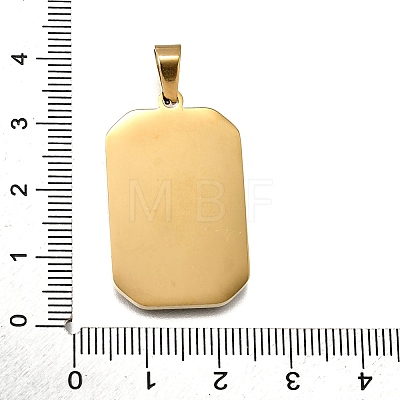 Tarot 304 Stainless Steel Enamel Pendants STAS-M119-09B-G-1