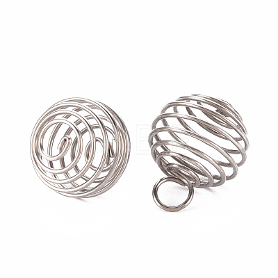 304 Stainless Steel Wire Pendants X-STAS-ZX013-22-14mm-P-1