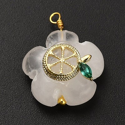 Natural Quartz Crystal Pendants G-C290-02D-1
