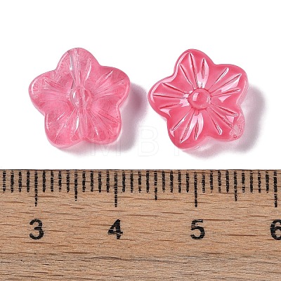 Baking Paint Glass Beads GLAA-S202-06B-1