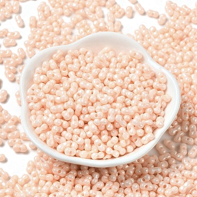 Opaque Colours Luster Glass Seed Beads SEED-B001-01A-04-1