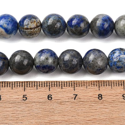 Natural Lapis Lazuli Round Bead Strands G-E262-01-10mm-1