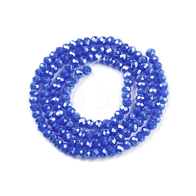 Electroplate Glass Beads Strands EGLA-A044-P1mm-A32-1