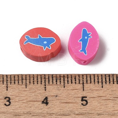 Handmade Polymer Clay Beads CLAY-H005-07-1