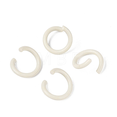 Spray Painted Iron Open Jump Rings IFIN-T017-04B-30-1