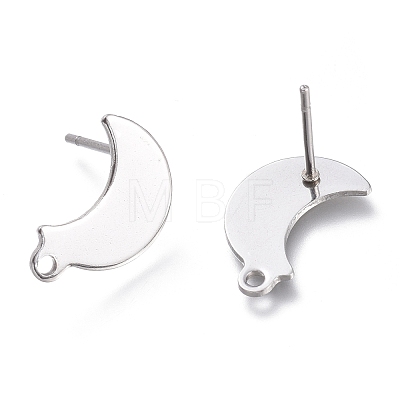 304 Stainless Steel Stud Earring Findings STAS-K212-03P-1