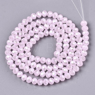 Electroplate Glass Beads Strands EGLA-A044-J8mm-A02-1