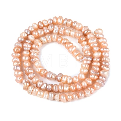 Natural Cultured Freshwater Pearl Beads Strand PEAR-N015-04C-01B-1