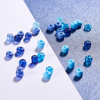 1 Box Mixed 6/0 Glass Seed Beads Round  Loose Spacer Beads SEED-X0050-4mm-04-1