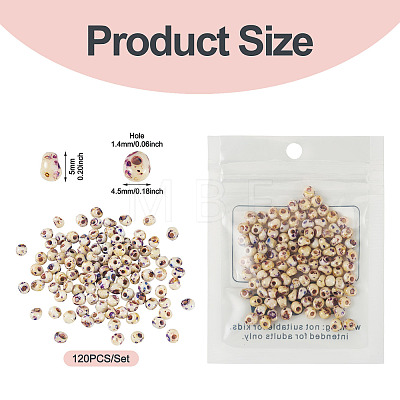 Picasso Glass Seed Beads SEED-TADJ0001-05K-1