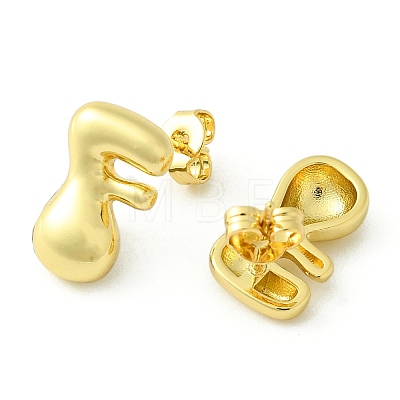 Rack Plating Brass Earrings EJEW-S222-01G-F-1