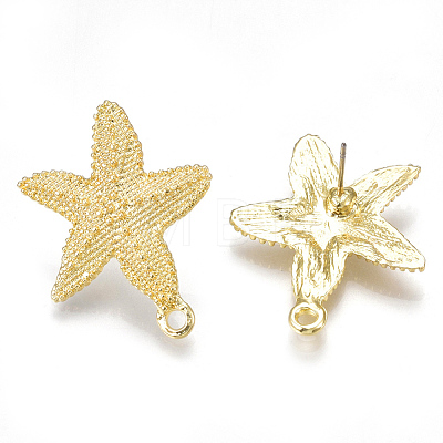 Alloy Stud Earring Findings X-PALLOY-S121-39-1