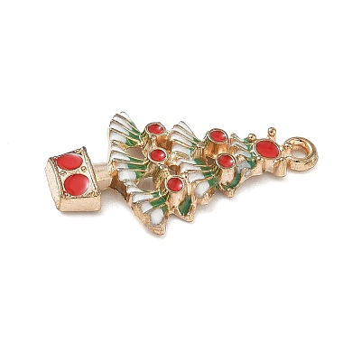 Christmas Alloy Enamel Pendants ENAM-B035-02G-08KCG-1